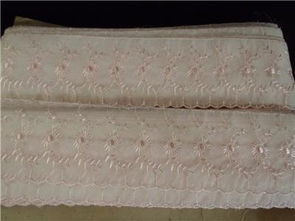 復(fù)古魅力 一碼三碼尼龍經(jīng)編刺繡蕾絲花邊淺粉色織物的零售魅力